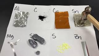 Properties of Elements Lab - Malleable or Brittle