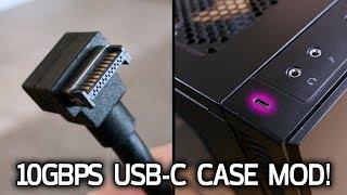 CASE MOD! Adding a 10Gbps USB 3.1 Gen2 Type-C Plug