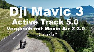 DJI Mavic 3 "Active Track 5.0" Motorrad crash