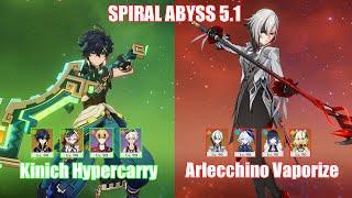 C0 Kinich Hypercarry & C0 Arlecchino Vaporize | Spiral Abyss 5.1 | Genshin Impact