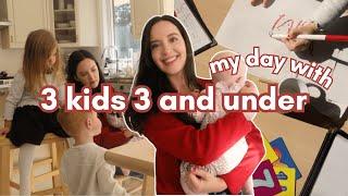 A Real Day in My Life with 3 Kids 3 and Under | 2 Toddlers + Baby