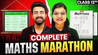 Complete Class 12th MATHS Marathon  || Score 80/80 || PW