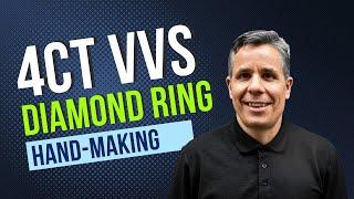 Making a 4Ct D VVS Diamond Platinum Solitaire Ring