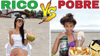 RICO VS POBRE NA PRAIA