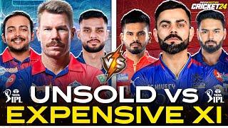 VIRAT KOHLI SHINES Last Ball Thriller  IPL 2025  Expensive  Unsold XI - Cricket 24