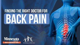 Finding the Right Back Pain Doctor | Bloomington Wellness Center