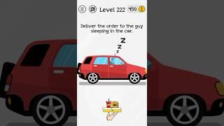 Deliver the order to the guy sleeping in the car / Braindom level 222 solution