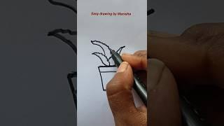 Easy Aloe Vera plant drawing|| How to draw Aloe Vera plant|| Easy drawing ideas|| #shorts #ytshorts