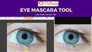 Mascara Tool For Eye - Picmonkey | Dark only the eye hairs without affecting other regions