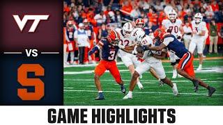 Virginia Tech vs. Syracuse Game Highlights | 2024 ACC Football