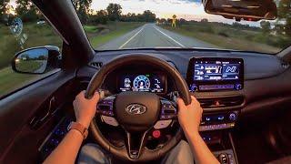 2022 Hyundai Kona N - POV Sunset Drive (Binaural Audio)