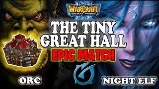 Grubby | "The Tiny Great Hall" [EPIC] | Warcraft 3 | ORC vs NE | Terenas Stand