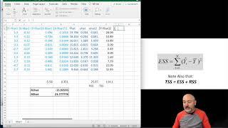 OLS Regression "By Hand" in Excel: Part 3