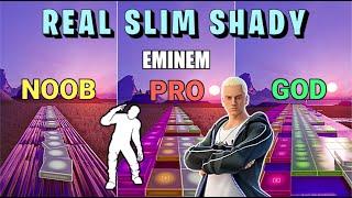 Eminem - The Real Slim Shady - Noob vs Pro vs God (Fortnite Music Blocks)