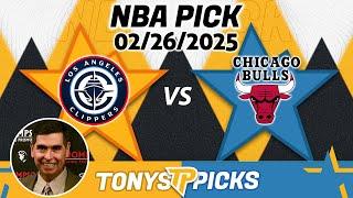 LA Clippers vs Chicago Bulls Pick 2/26/25 NBA Pick Prediction