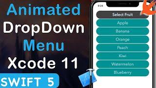 Animated DropDown Menu using StackView Xcode 11 Swift 5