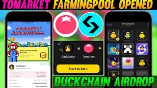 Tomarket farming pool | DuckChain Airdrop Snapshot + NFTs Reward | Stake TOMA earn DUCK ?