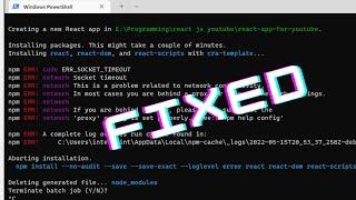 [Fixed] npm ERR! code ERR_SOCKET_TIMEOUTnpm ERR! network Socket timeout npm ERR! network .