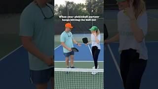 We’ve all had that one partner who can’t hit the ball in  #pickleball #shorts #subscribe #marriage