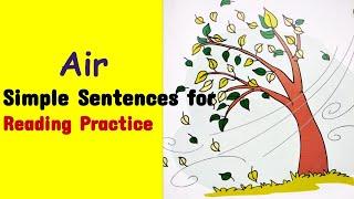 Simple Sentences for Reading Sentences | Kindergarten & Grade1| Air