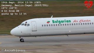 Bulgarian Air Charter MD-82 [LZ-LDJ] Takeoff @ Germany, Berlin-Tegel 19.09.14