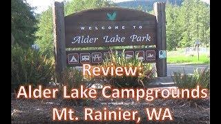 5 Minute Review of Alder lake Campground, Mt Rainier WA