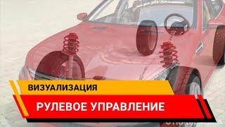 Рулевое управление автомобиля 3d