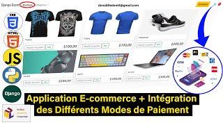 Application de E-commerce Avec Integration de Paypal et Mobile money Django Python Javascript