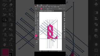 SL Letter Logo Design in illustrator #shorts #illustrator