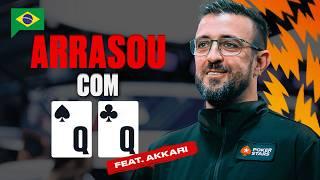 O dia em que Akkari ARRASOU no torneio dos empresários | Pokerstars Brasil