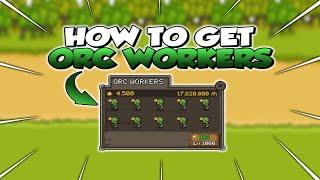 GROW CASTLE: How to get ORC WORKERS. Get them to gain more CRYSTALS and CRAFT STONES! 