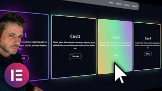 Mind-Blowing Animated Glowing Card Background Effect in Elementor | Easy WordPress Tutorial