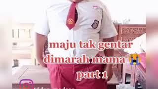 Viral seorang anak SD nyanyi lagu maju tak gentar dimarahi mamanya