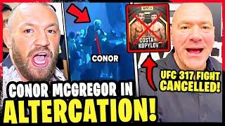 BREAKING! Conor McGregor KNOCKS OUT GUY at CLUB! *FOOTAGE* UFC 317 Main Card FIGHT CANCELLED!