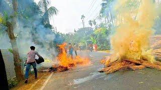 আগুন লেগে পুড়ে ছাই।