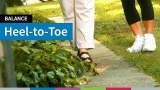 Heel-to-Toe Walk Balance Exercise for Older Adults