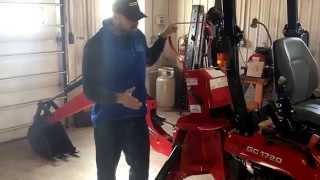 How to remove a backhoe, Massey Ferguson GC series