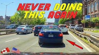 BMW GETS INSTANT KARMA WHILE TRYING TO AVOID THE SLOWER LANE