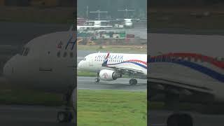 Kathmandu airport after rain ft. Himalaya Airlines A320  #tribhuvaninternationalairport