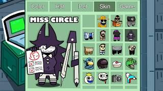 Miss Circle (Paper Education) in Among Us ◉ funny animation - 1000 iQ impostor