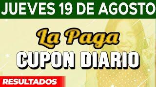 Resultado del sorteo Cupon Diario del Jueves 19 de Agosto del 2021