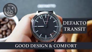 Another Well Designed German Minimalist Watch - Defakto Transit Review - Beans & Bezels