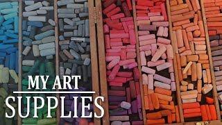 My art supplies | Soft pastels, pastel paper, pastel pencils