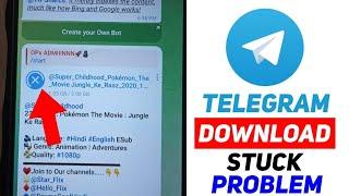 How to Fix Telegram download stuck problem || Telegram Download problem solved 2024