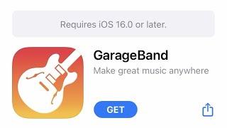 How to install GarageBand in iPhone 6, 6s, 7 ||  Requires ios 16.0 or later - Applstore issue