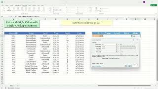 Return Multiple Values with Single Xlookup Statement