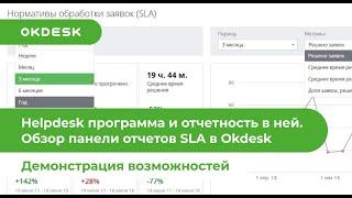 Helpdesk программа и отчетность в ней. Обзор панели отчетов SLA в Окдеск