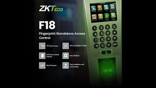 ZKTECO F18 Fingerprint Standalone Access Control