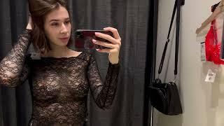 Get Ready With Celine | Transparent Revealing Try On Haul 2024