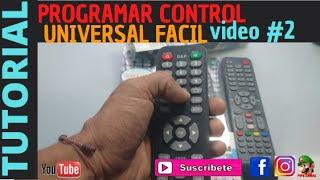 Como Programar Control Universal Para Televisores Led, Lcd, MUY FACIL Video # 2